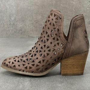 Anthropologie Brown Ankle Boots